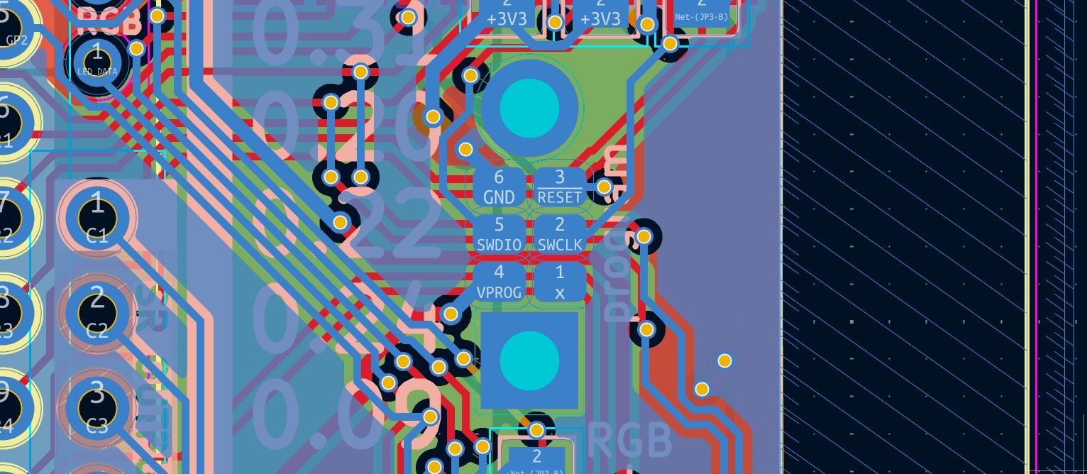 Programming Pins on the rear of the Lemon Wireless. They are between the circle and the square pads