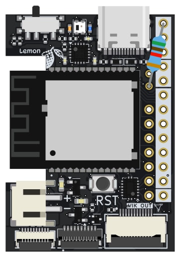 Wireless Lemon with 5.1kohm resistor